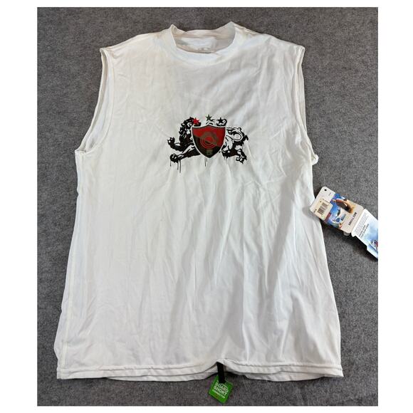 O’Neill Shirt Mens Small White Sleeveless Rashguard Surfing UV Protection NWT - Picture 1 of 9